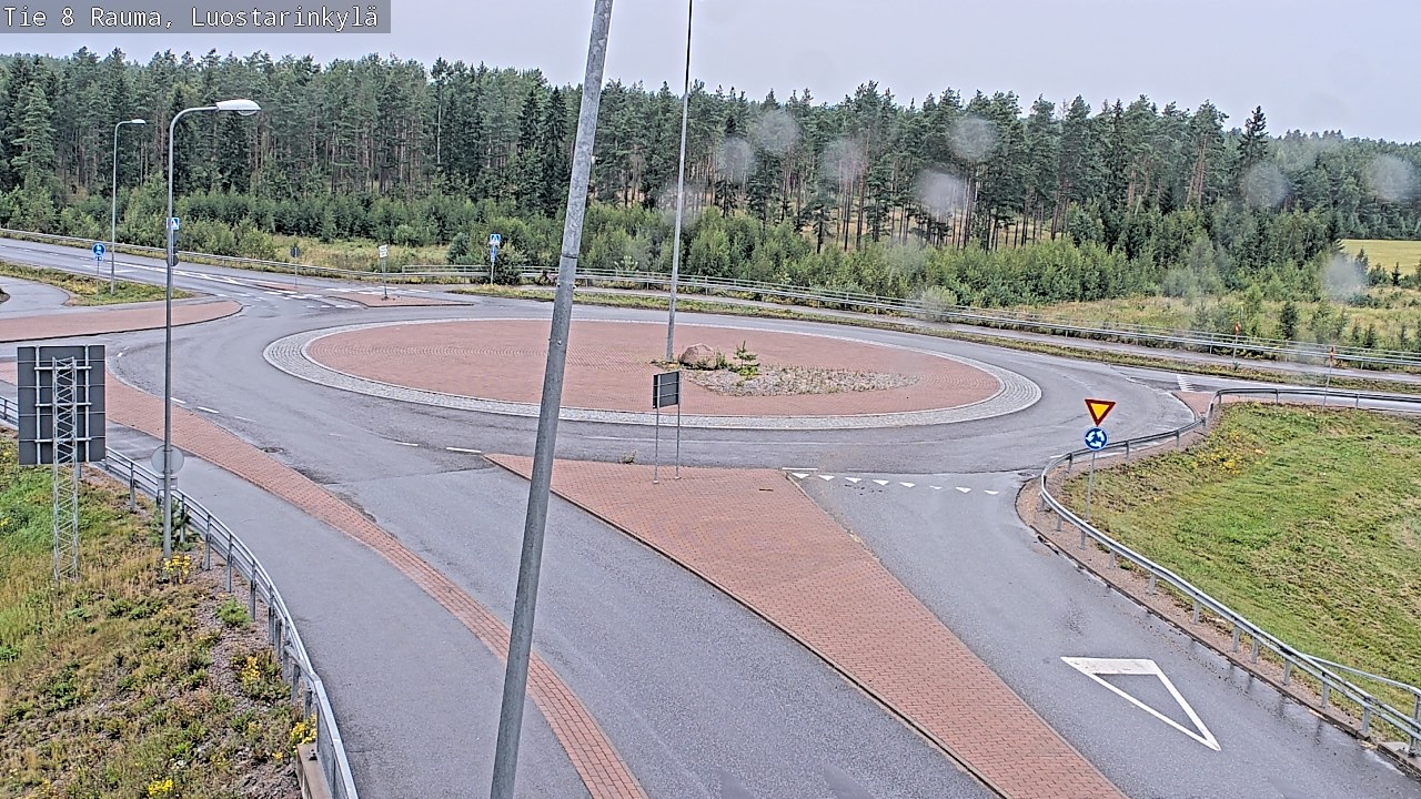 Weather Camera Image Väg 8 Raumo, Luostarinkylä, Rauma, Satakunta