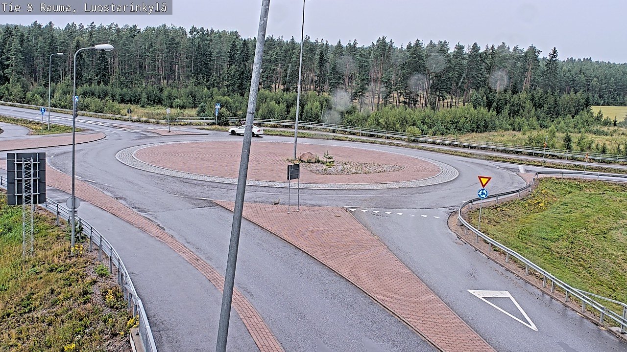 Weather Camera Image Väg 8 Raumo, Luostarinkylä, Rauma, Satakunta