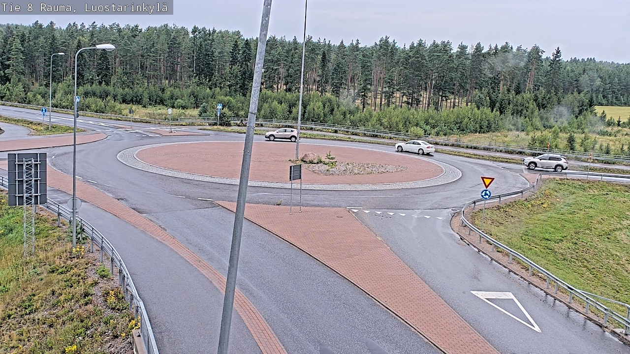 Weather Camera Image Väg 8 Raumo, Luostarinkylä, Rauma, Satakunta