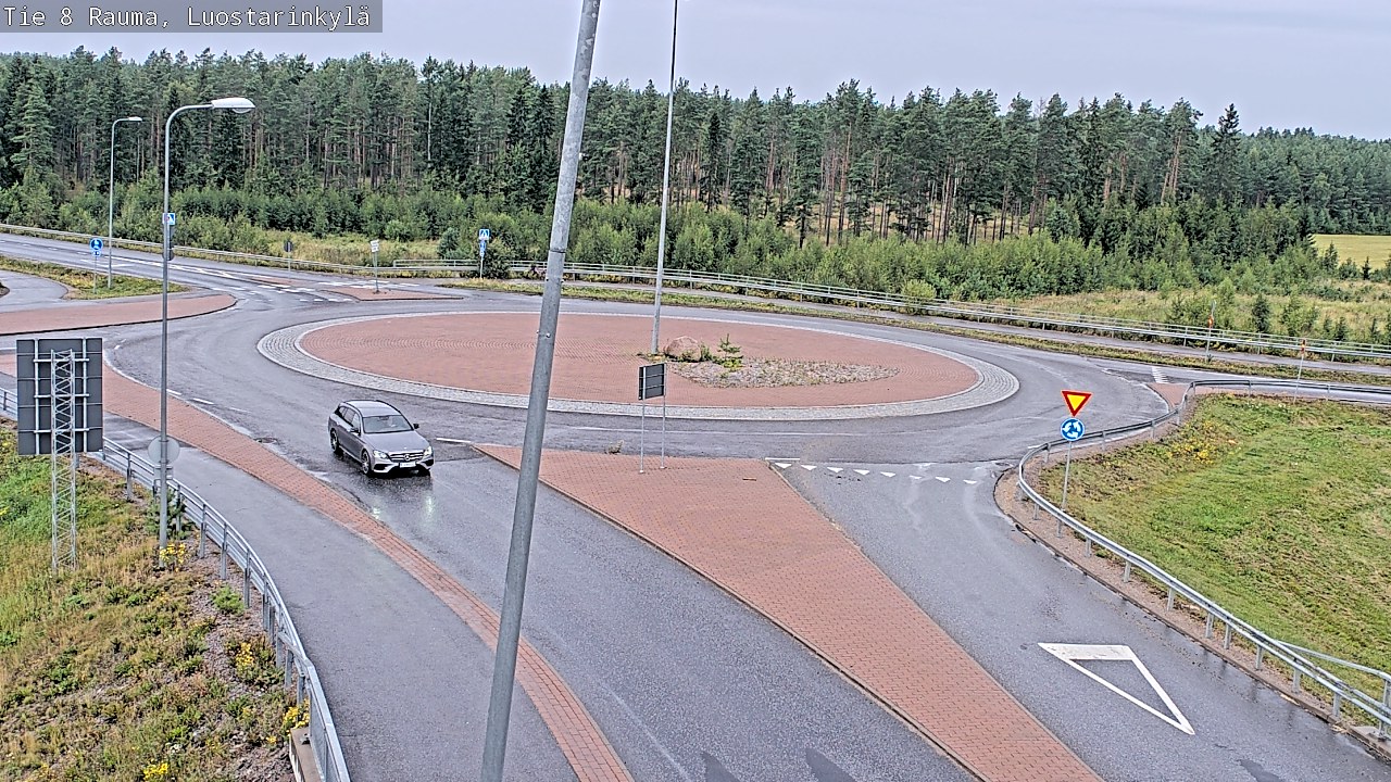 Weather Camera Image Väg 8 Raumo, Luostarinkylä, Rauma, Satakunta