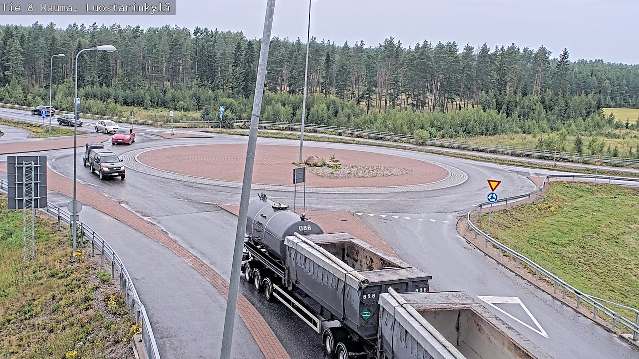 Weather Camera Image Väg 8 Raumo, Luostarinkylä, Rauma, Satakunta