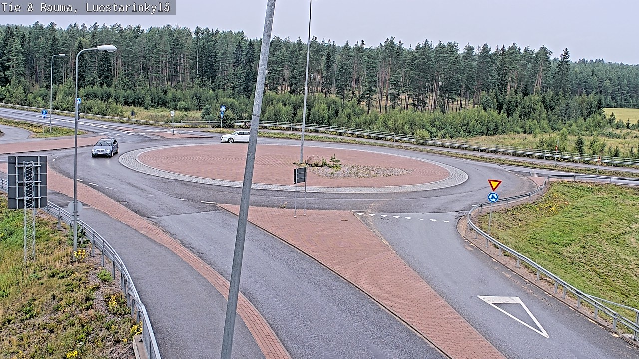 Weather Camera Image Väg 8 Raumo, Luostarinkylä, Rauma, Satakunta