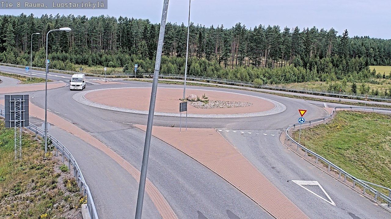 Weather Camera Image Väg 8 Raumo, Luostarinkylä, Rauma, Satakunta
