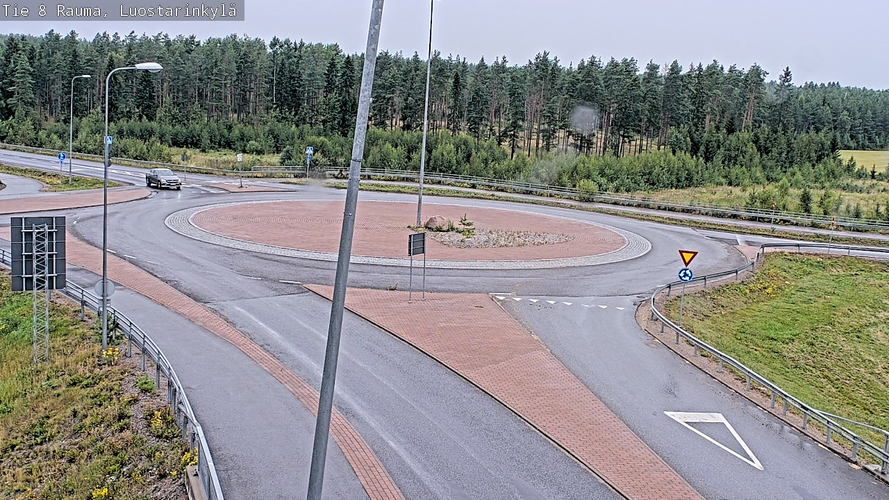 Weather Camera Image Väg 8 Raumo, Luostarinkylä, Rauma, Satakunta