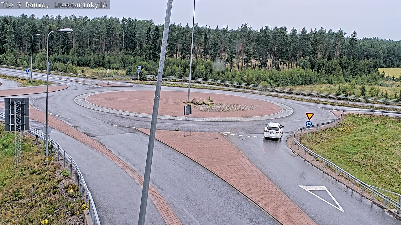 Weather Camera Image Väg 8 Raumo, Luostarinkylä, Rauma, Satakunta