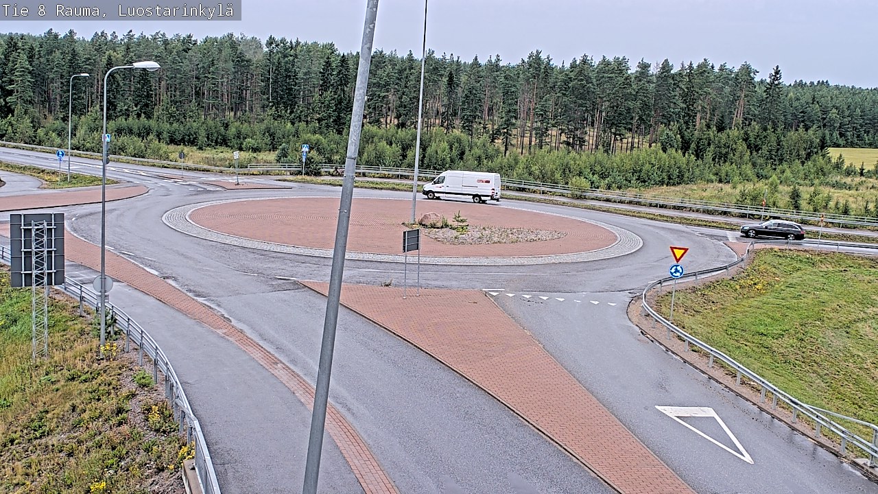 Weather Camera Image Väg 8 Raumo, Luostarinkylä, Rauma, Satakunta