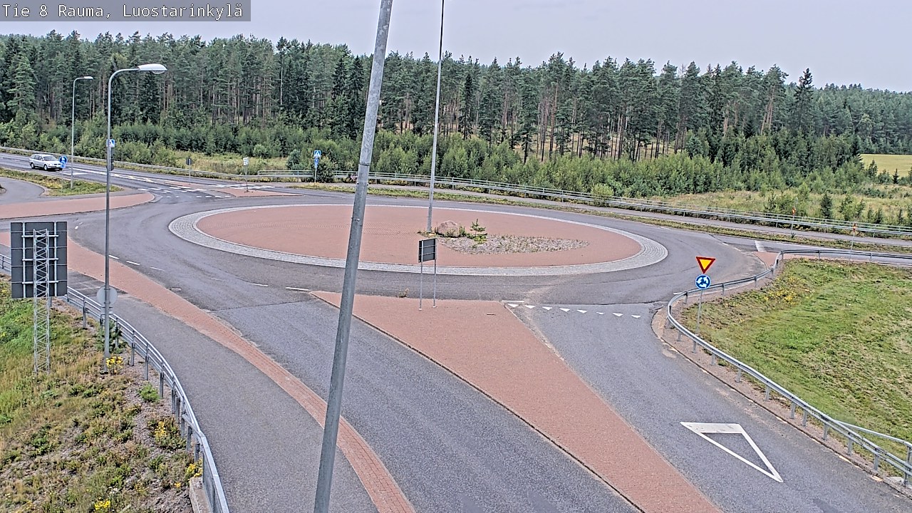 Weather Camera Image Väg 8 Raumo, Luostarinkylä, Rauma, Satakunta