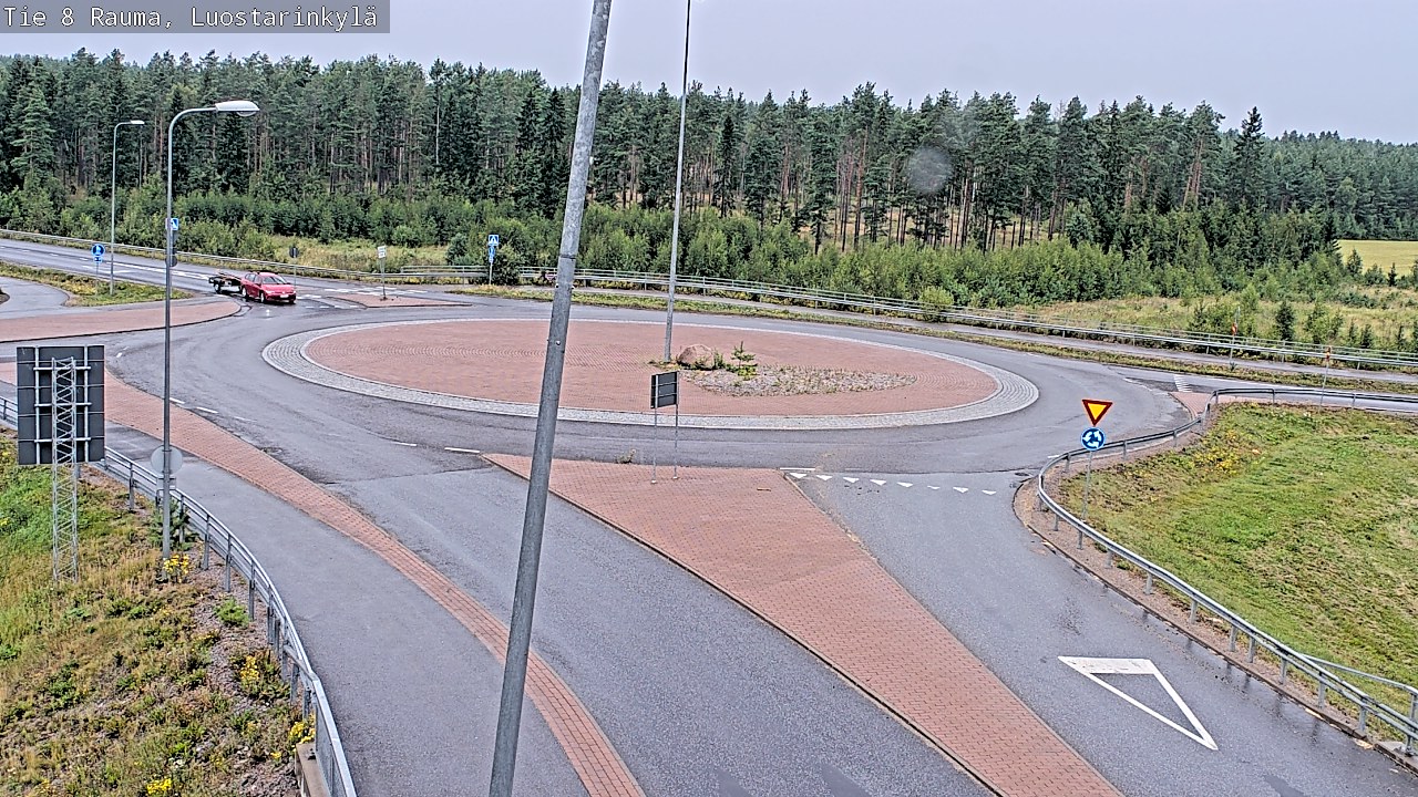 Weather Camera Image Väg 8 Raumo, Luostarinkylä, Rauma, Satakunta