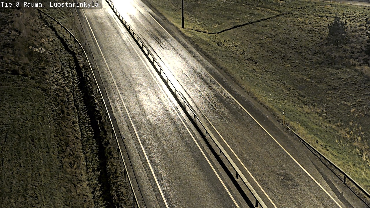 Weather Camera Image Väg 8 Raumo, Luostarinkylä, Rauma, Satakunta