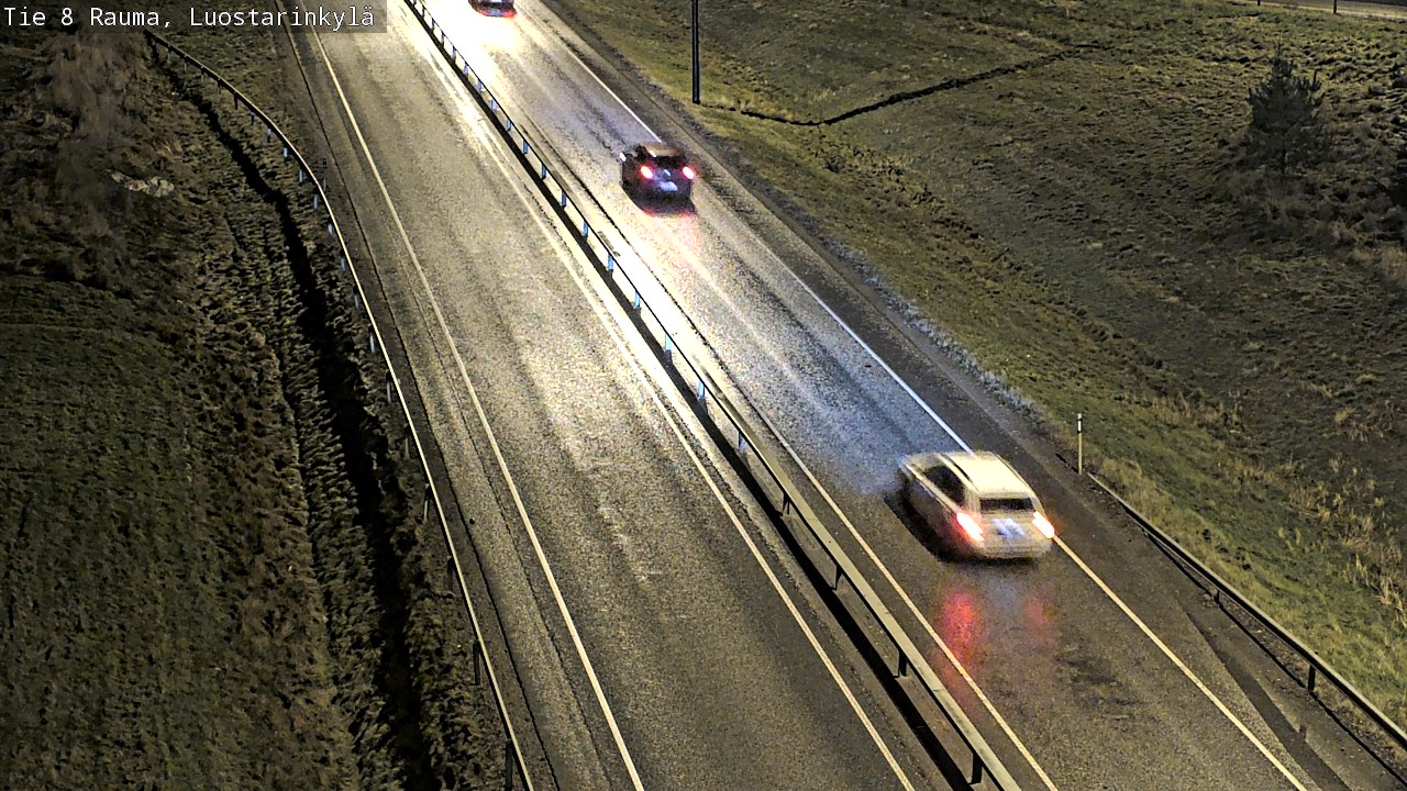 Weather Camera Image Väg 8 Raumo, Luostarinkylä, Rauma, Satakunta