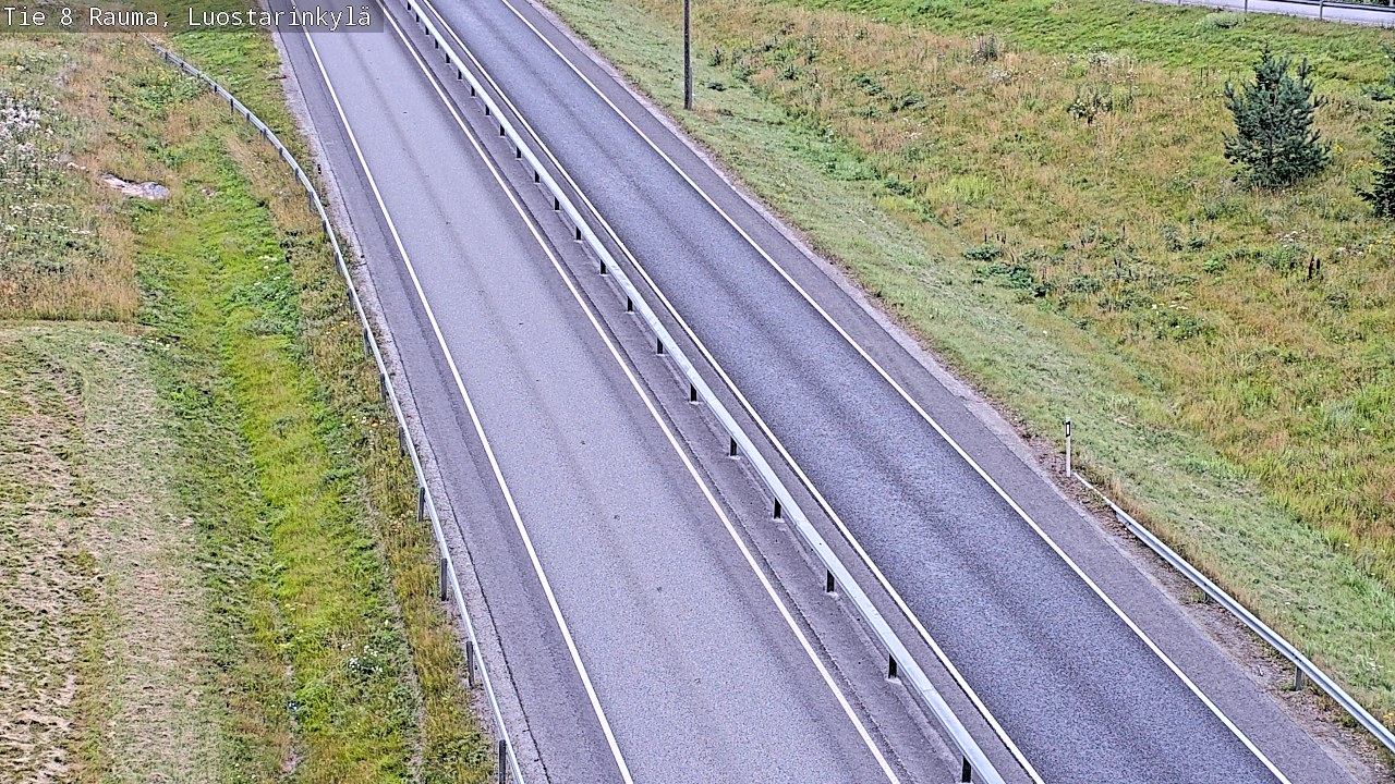 Weather Camera Image Väg 8 Raumo, Luostarinkylä, Rauma, Satakunta