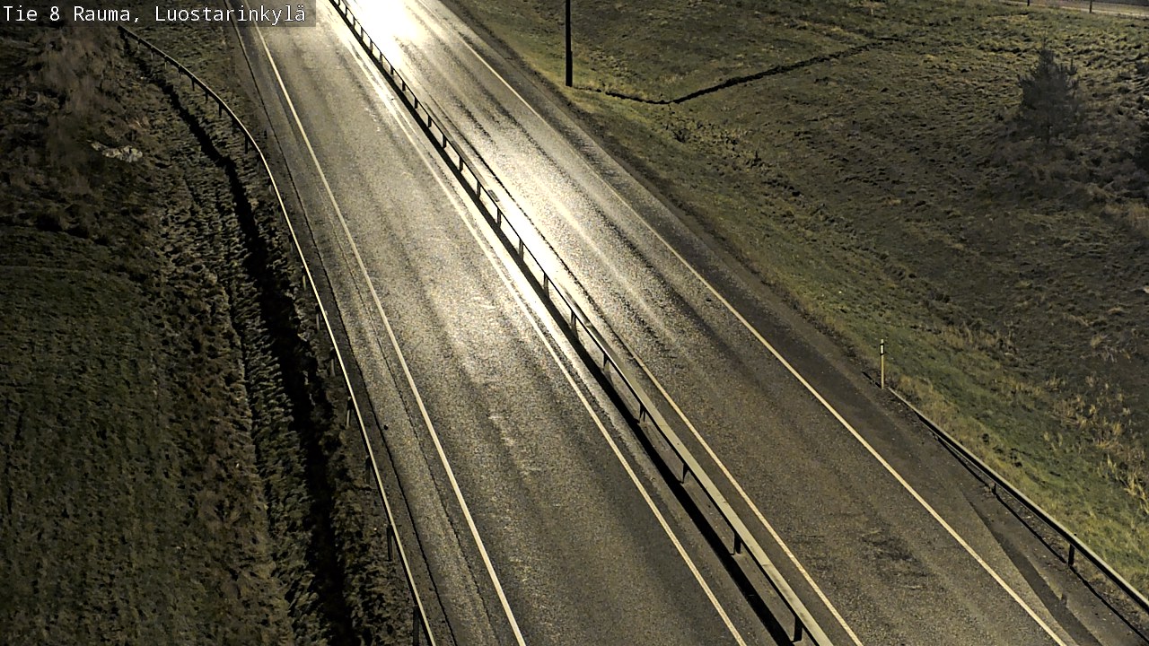 Weather Camera Image Väg 8 Raumo, Luostarinkylä, Rauma, Satakunta