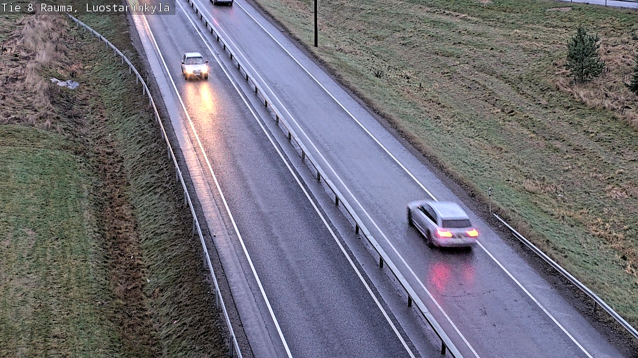Weather Camera Image Väg 8 Raumo, Luostarinkylä, Rauma, Satakunta