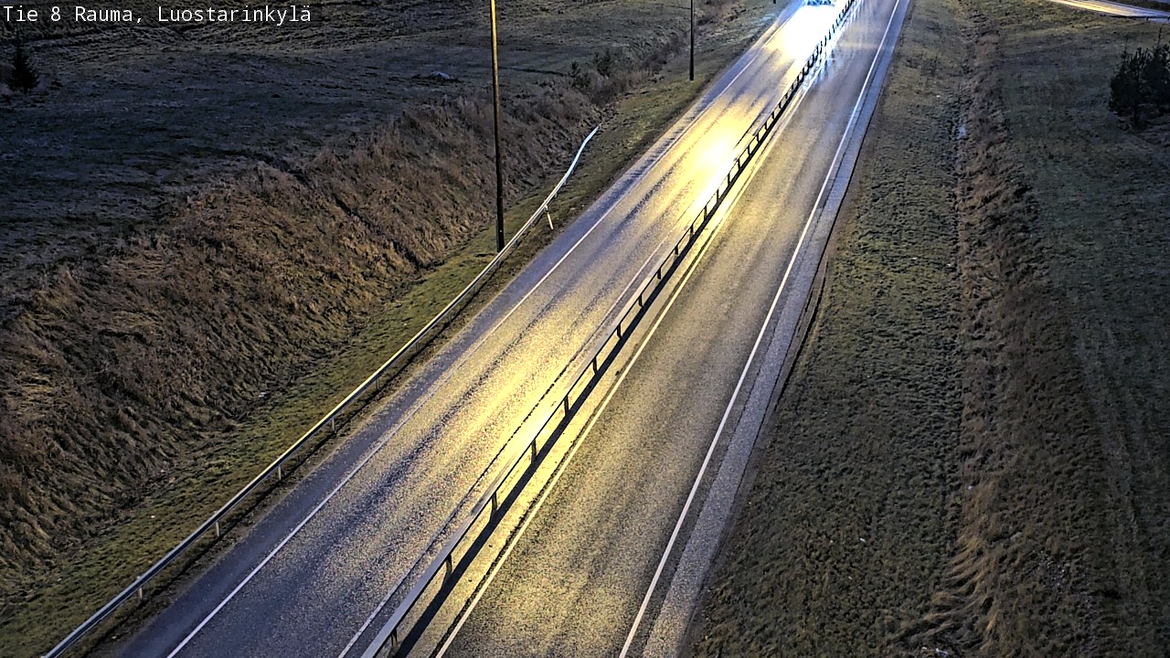 Weather Camera Image Väg 8 Raumo, Luostarinkylä, Rauma, Satakunta