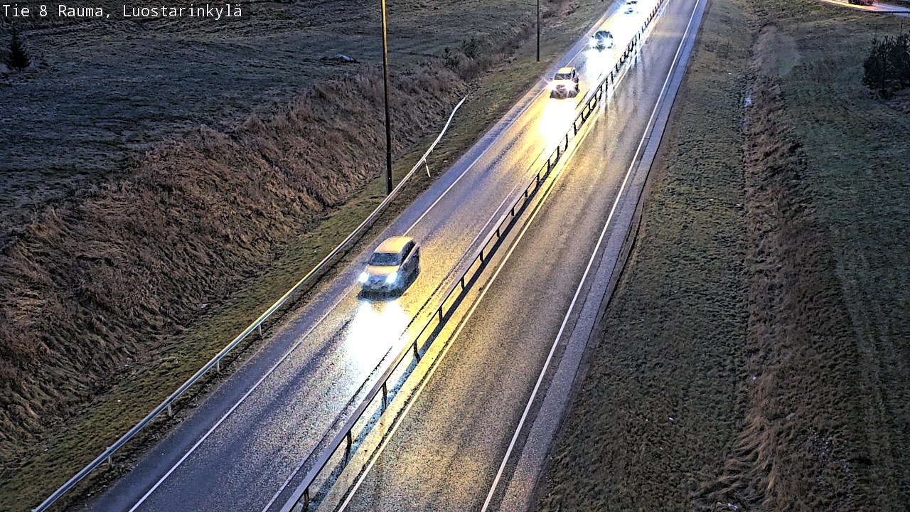 Weather Camera Image Väg 8 Raumo, Luostarinkylä, Rauma, Satakunta