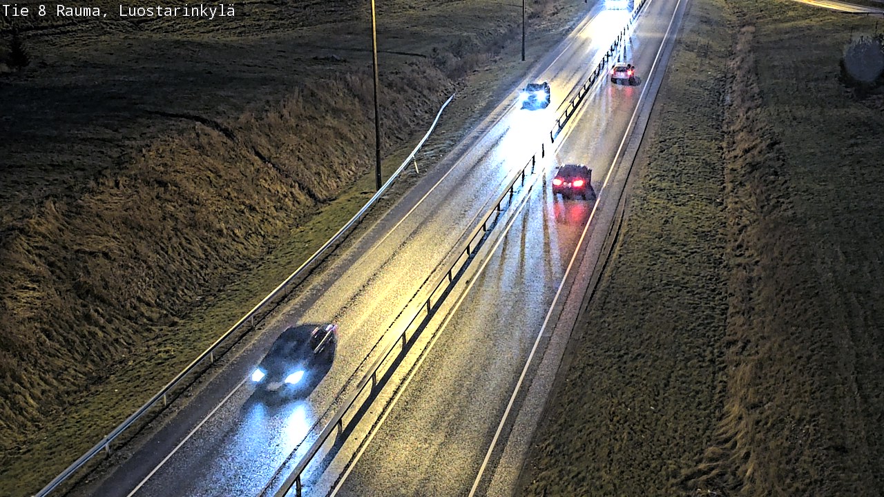 Weather Camera Image Väg 8 Raumo, Luostarinkylä, Rauma, Satakunta