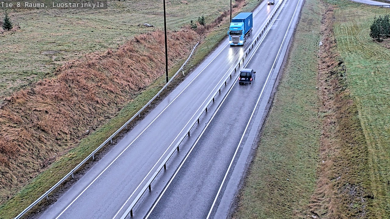 Weather Camera Image Väg 8 Raumo, Luostarinkylä, Rauma, Satakunta
