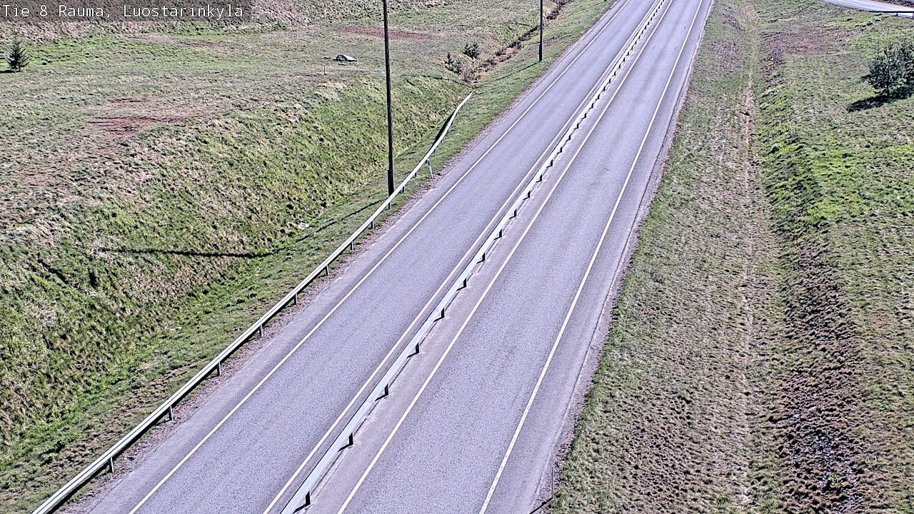 Weather Camera Image Väg 8 Raumo, Luostarinkylä, Rauma, Satakunta