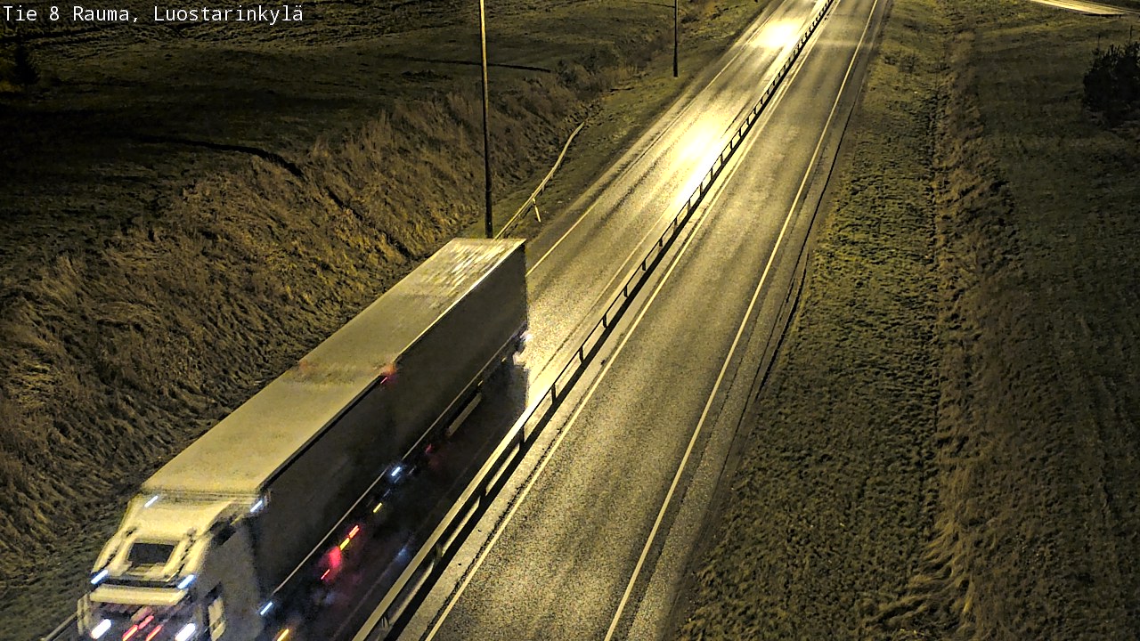 Weather Camera Image Väg 8 Raumo, Luostarinkylä, Rauma, Satakunta