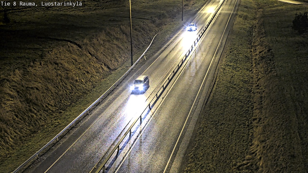 Weather Camera Image Väg 8 Raumo, Luostarinkylä, Rauma, Satakunta