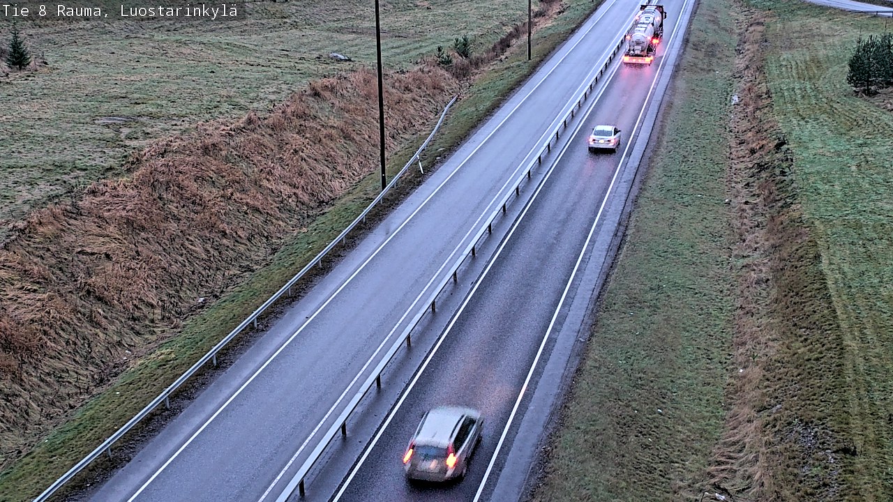 Weather Camera Image Väg 8 Raumo, Luostarinkylä, Rauma, Satakunta