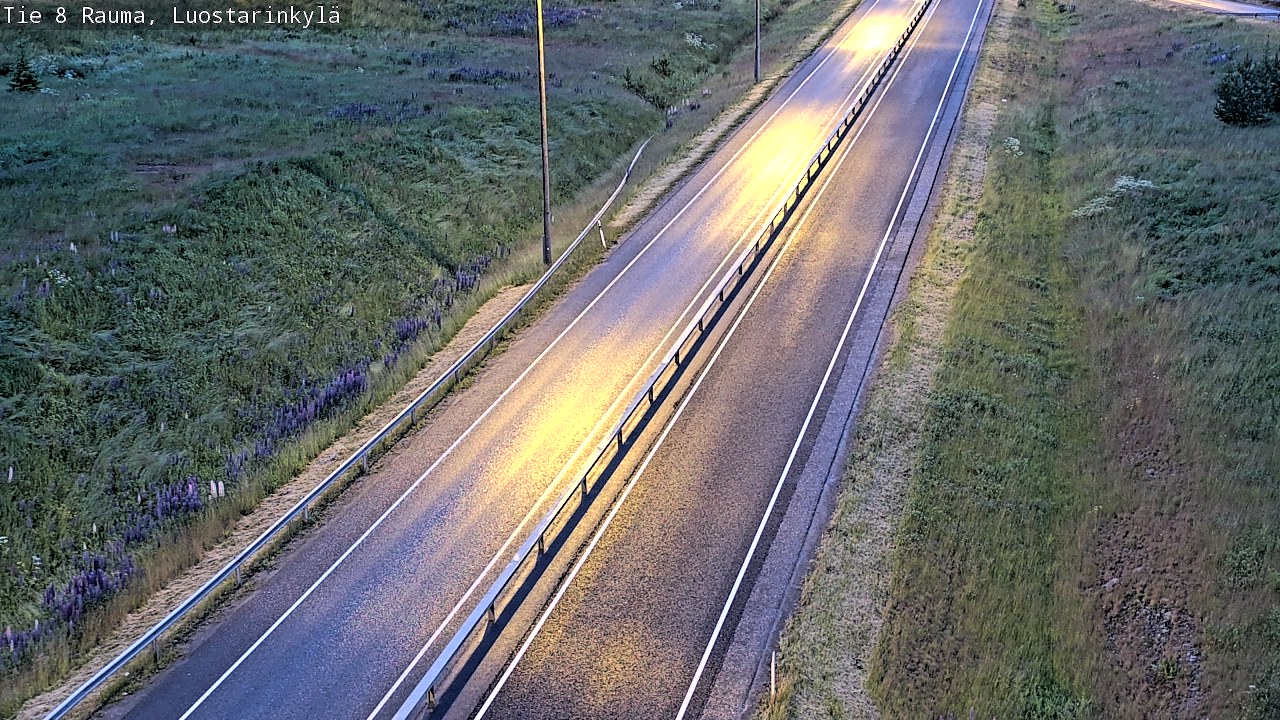 Weather Camera Image Väg 8 Raumo, Luostarinkylä, Rauma, Satakunta
