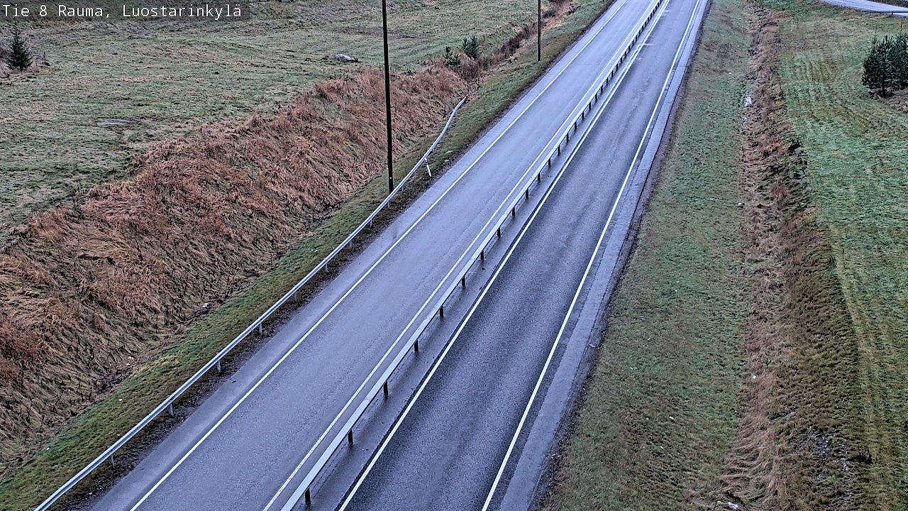 Weather Camera Image Väg 8 Raumo, Luostarinkylä, Rauma, Satakunta