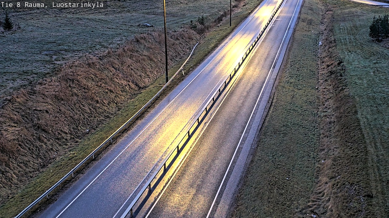 Weather Camera Image Väg 8 Raumo, Luostarinkylä, Rauma, Satakunta