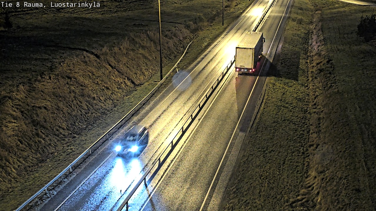 Weather Camera Image Väg 8 Raumo, Luostarinkylä, Rauma, Satakunta