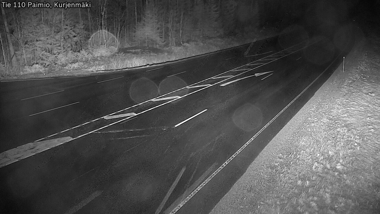 Weather Camera Image Väg 110 Paimio, Kurjenmäki, Paimio, Varsinais-Suomi