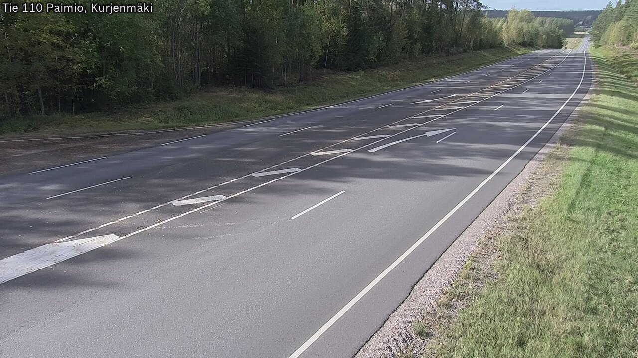 Weather Camera Image Road 110 Paimio, Kurjenmäki, Paimio, Varsinais-Suomi