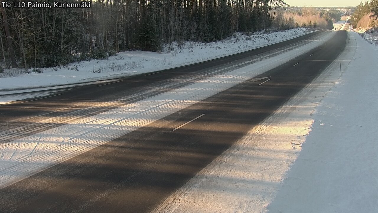 Weather Camera Image Road 110 Paimio, Kurjenmäki, Paimio, Varsinais-Suomi