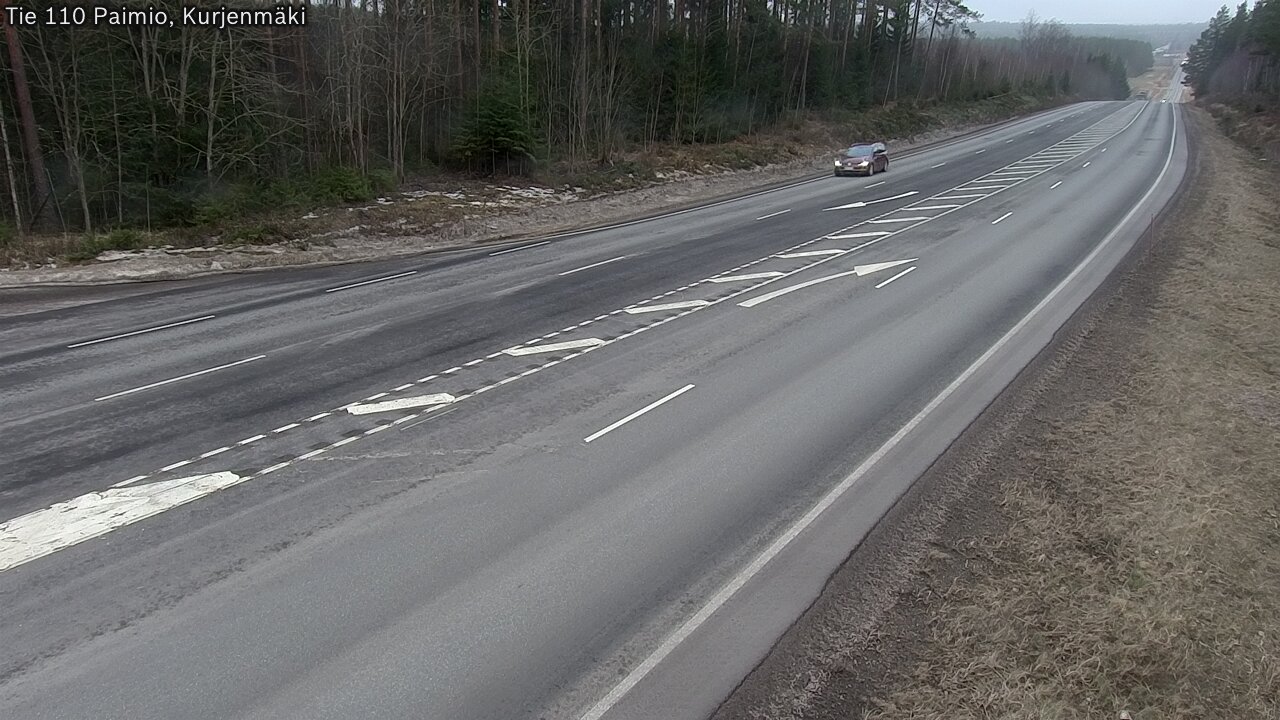Weather Camera Image Road 110 Paimio, Kurjenmäki, Paimio, Varsinais-Suomi
