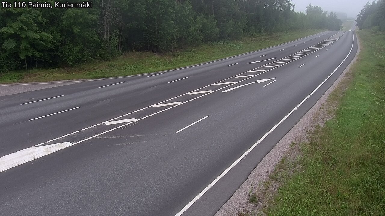 Weather Camera Image Väg 110 Paimio, Kurjenmäki, Paimio, Varsinais-Suomi