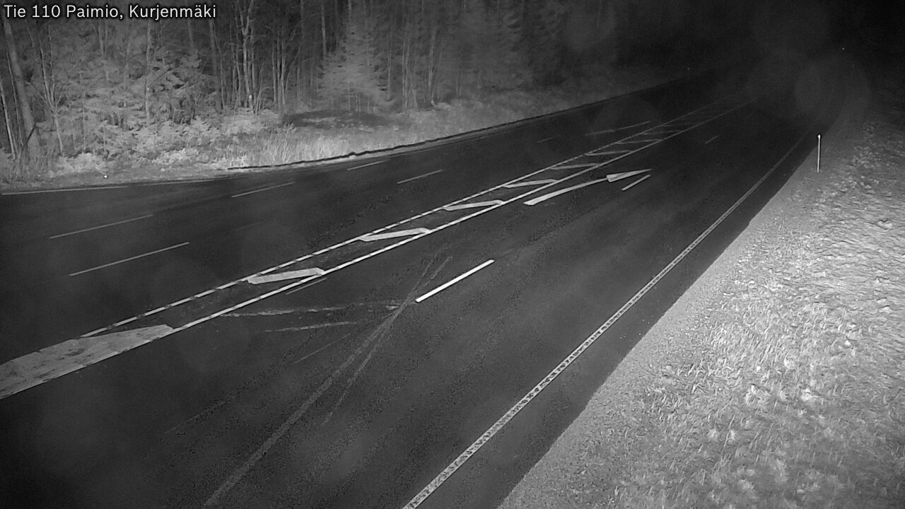 Weather Camera Image Väg 110 Paimio, Kurjenmäki, Paimio, Varsinais-Suomi
