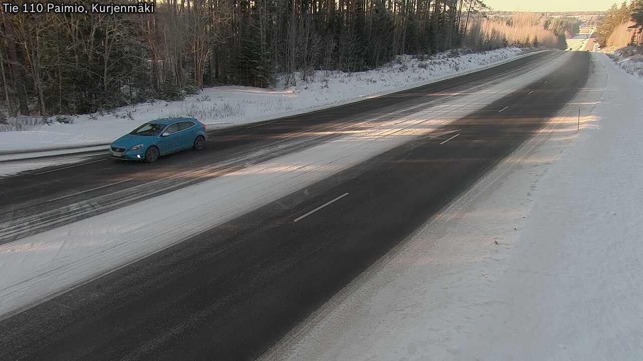 Weather Camera Image Road 110 Paimio, Kurjenmäki, Paimio, Varsinais-Suomi