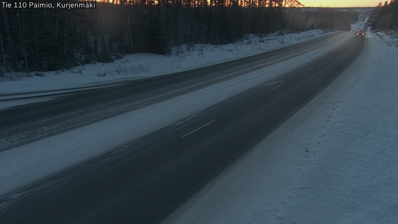 Weather Camera Image Road 110 Paimio, Kurjenmäki, Paimio, Varsinais-Suomi