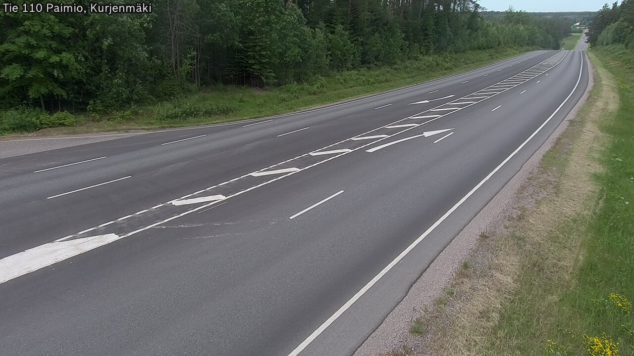 Weather Camera Image Road 110 Paimio, Kurjenmäki, Paimio, Varsinais-Suomi