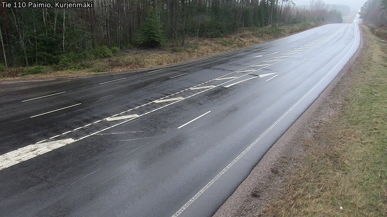 Weather Camera Image Väg 110 Paimio, Kurjenmäki, Paimio, Varsinais-Suomi