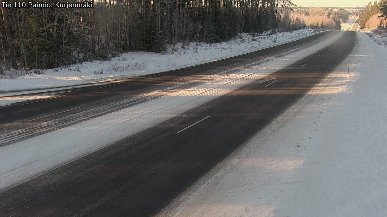 Weather Camera Image Road 110 Paimio, Kurjenmäki, Paimio, Varsinais-Suomi