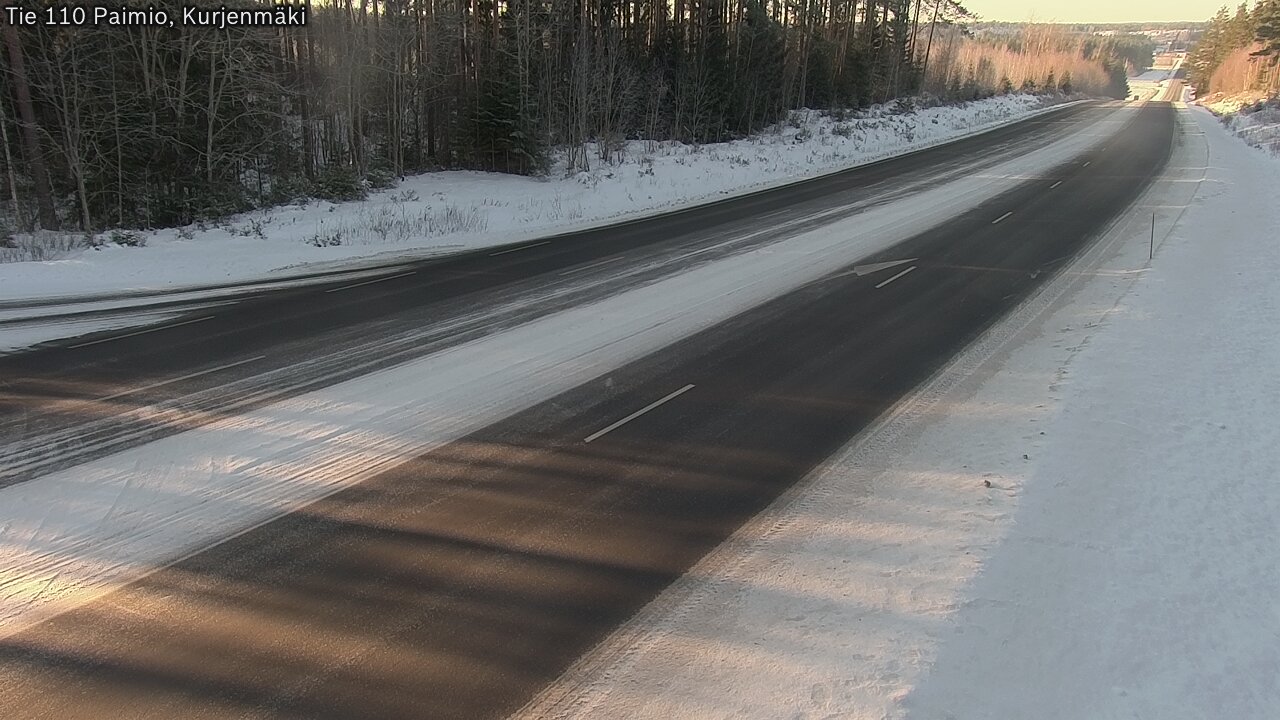 Weather Camera Image Road 110 Paimio, Kurjenmäki, Paimio, Varsinais-Suomi