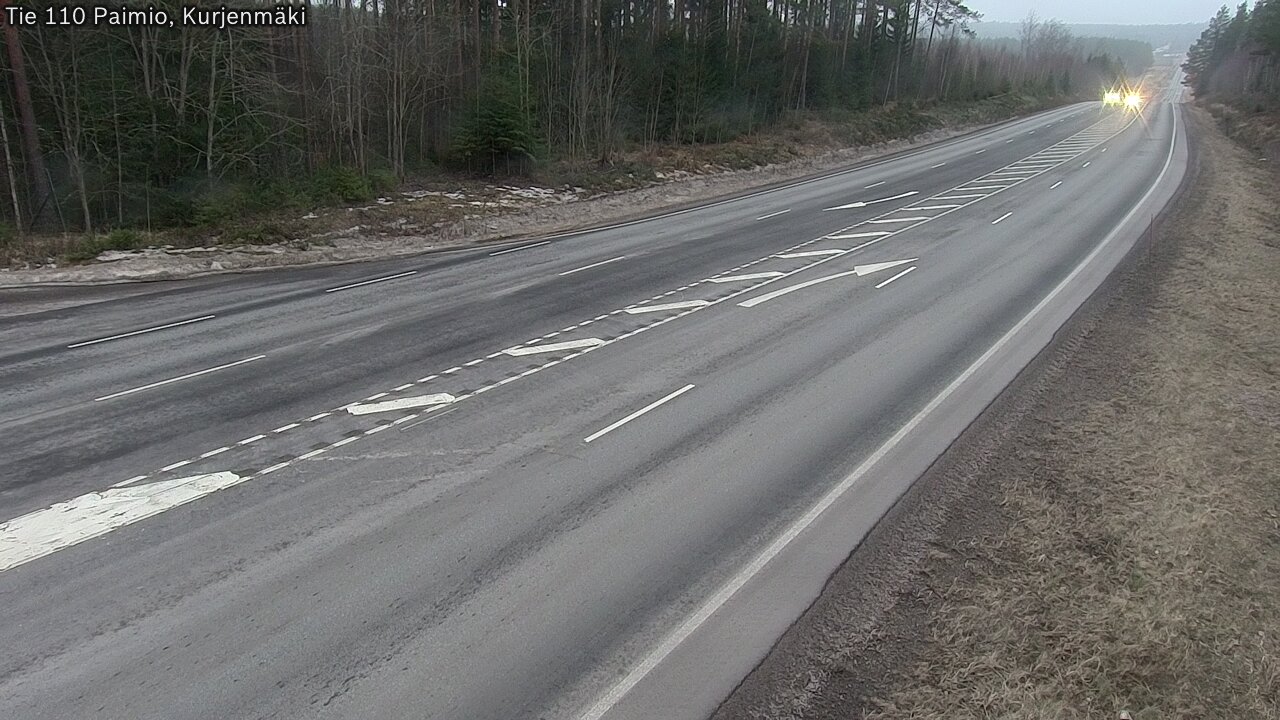 Weather Camera Image Väg 110 Paimio, Kurjenmäki, Paimio, Varsinais-Suomi