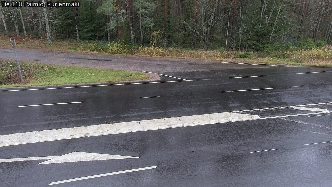 Weather Camera Image Väg 110 Paimio, Kurjenmäki, Paimio, Varsinais-Suomi