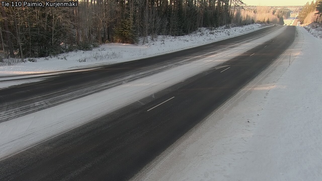 Weather Camera Image Road 110 Paimio, Kurjenmäki, Paimio, Varsinais-Suomi