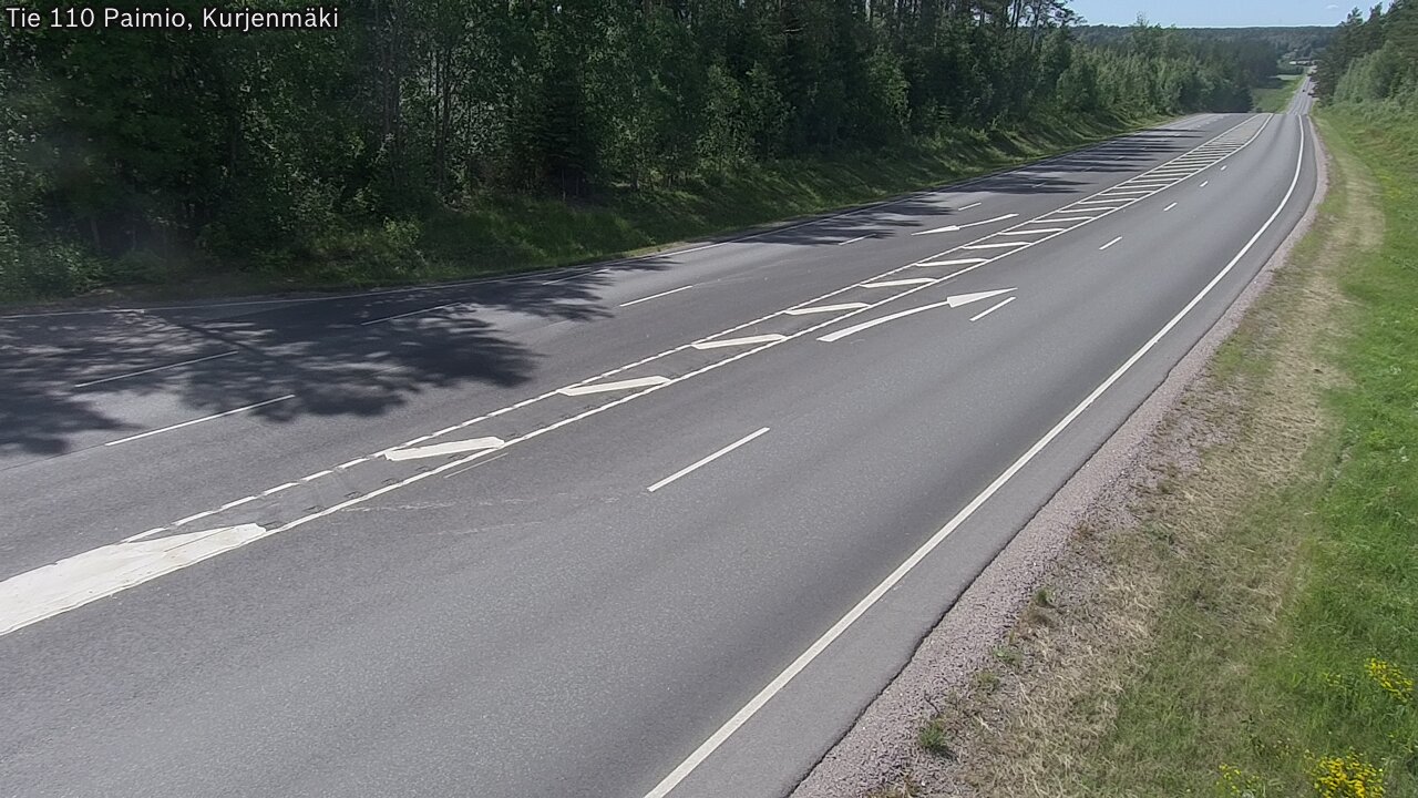 Weather Camera Image Väg 110 Paimio, Kurjenmäki, Paimio, Varsinais-Suomi