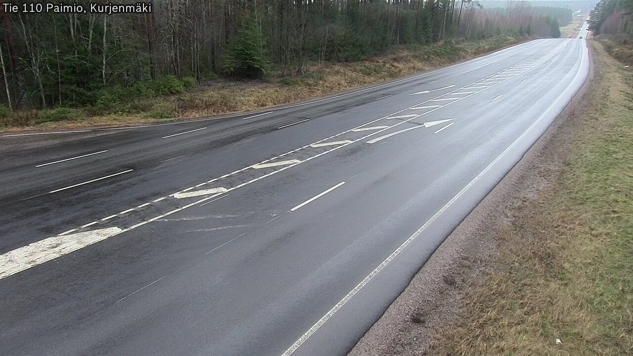 Weather Camera Image Väg 110 Paimio, Kurjenmäki, Paimio, Varsinais-Suomi