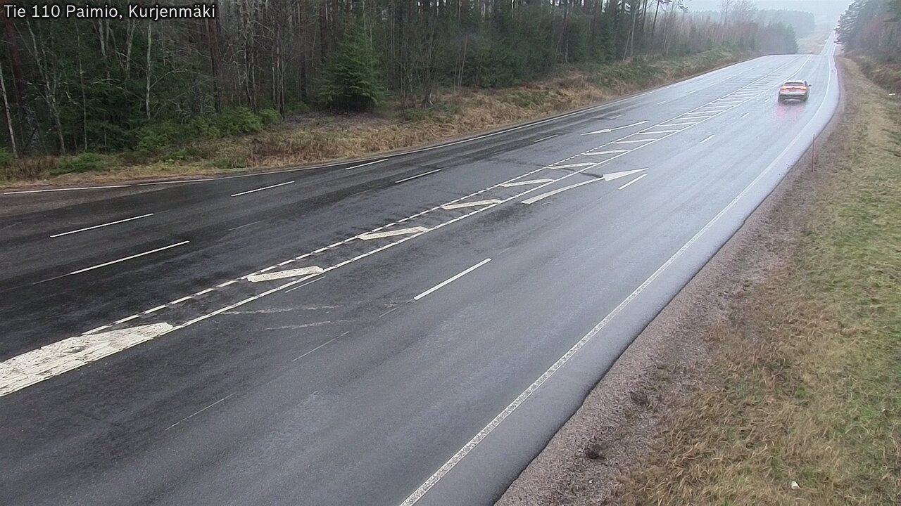 Weather Camera Image Väg 110 Paimio, Kurjenmäki, Paimio, Varsinais-Suomi