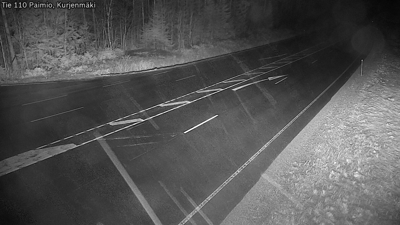 Weather Camera Image Väg 110 Paimio, Kurjenmäki, Paimio, Varsinais-Suomi