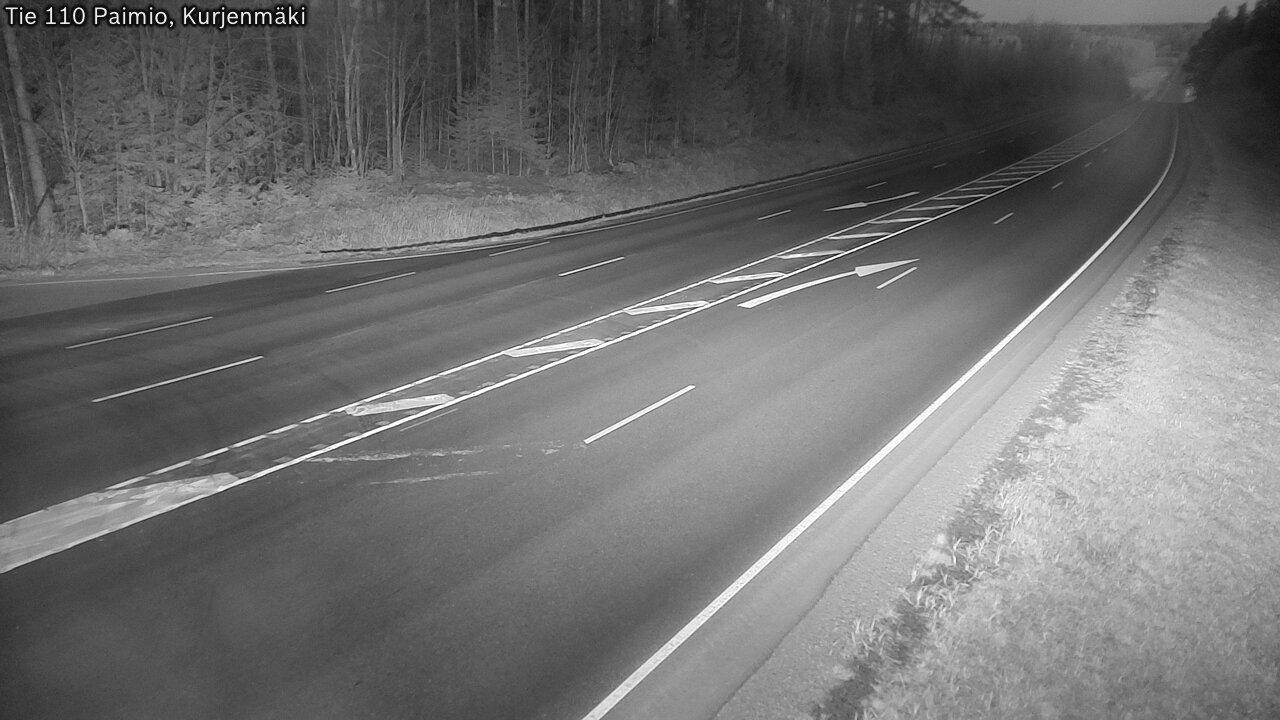 Weather Camera Image Väg 110 Paimio, Kurjenmäki, Paimio, Varsinais-Suomi