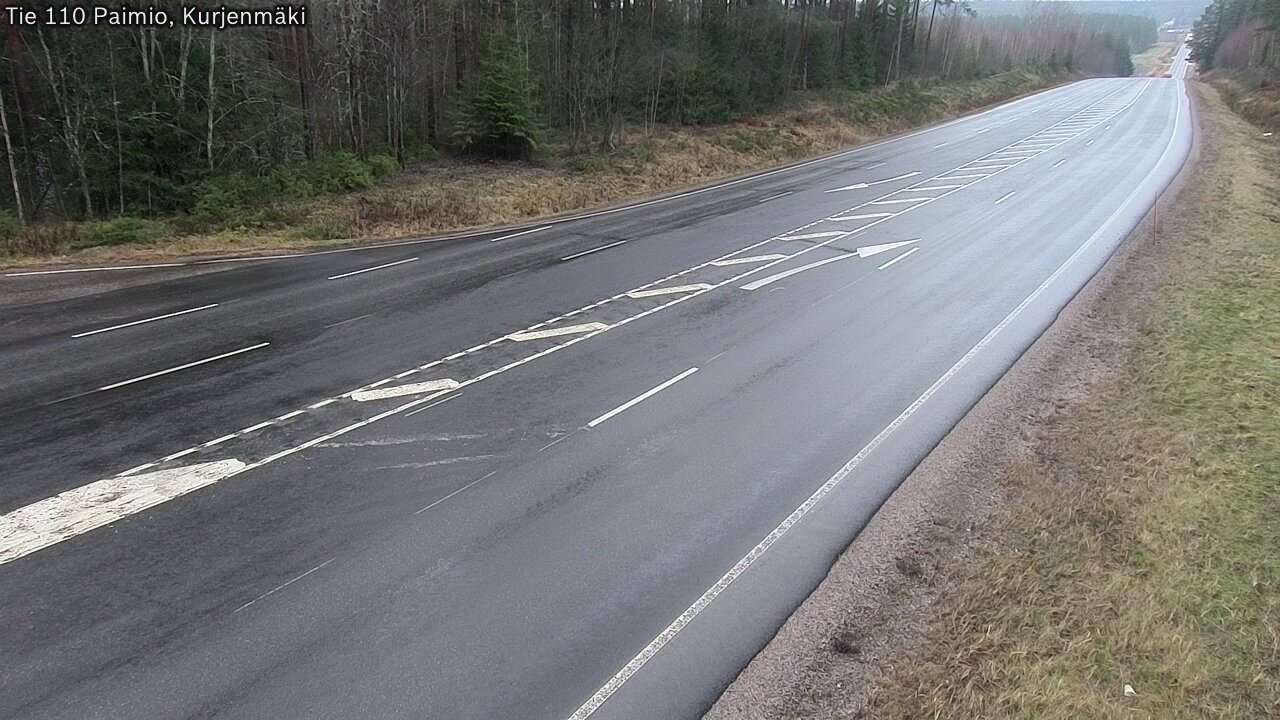 Weather Camera Image Väg 110 Paimio, Kurjenmäki, Paimio, Varsinais-Suomi